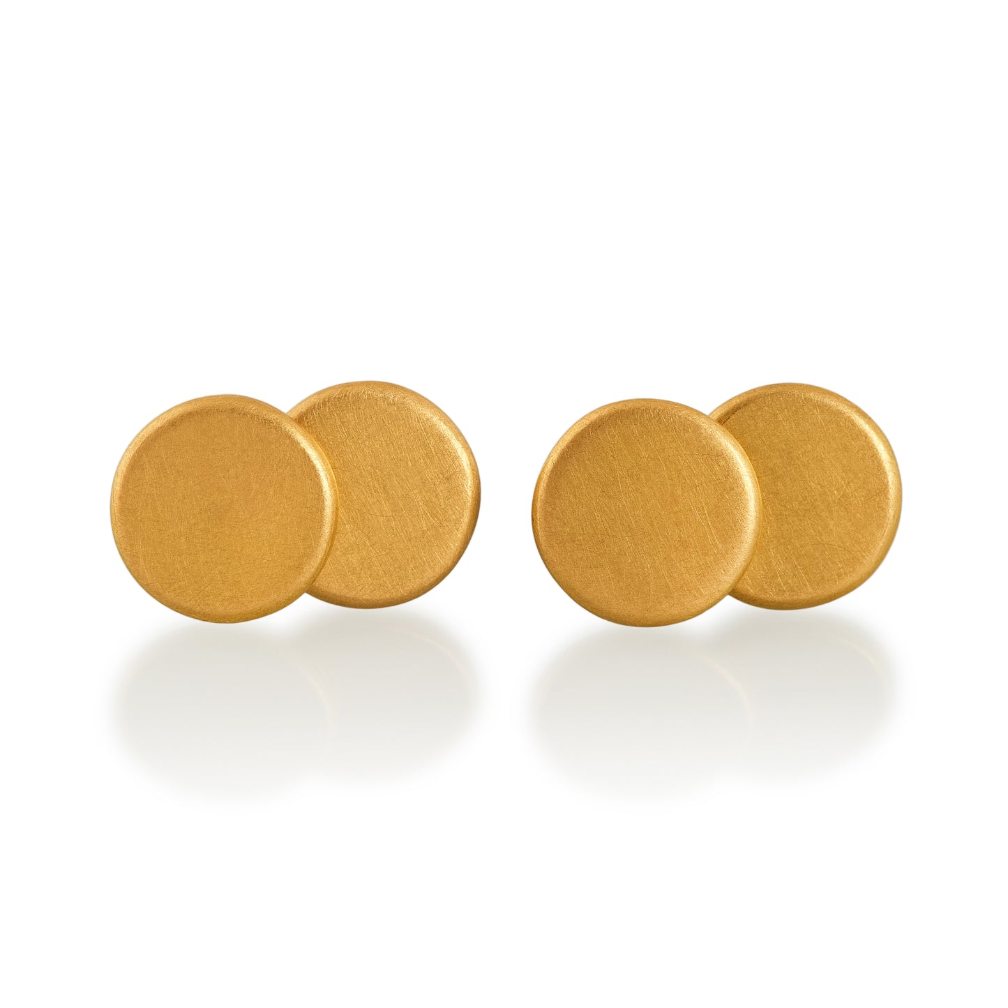 Disc Cufflinks, 22ct Gold