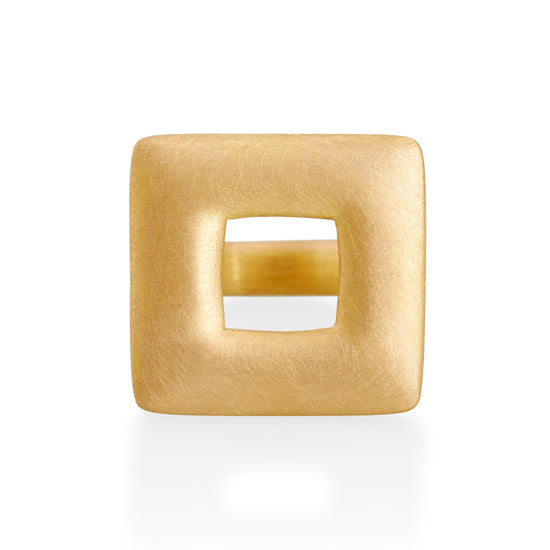 Large Square Ring, 22ct Gold