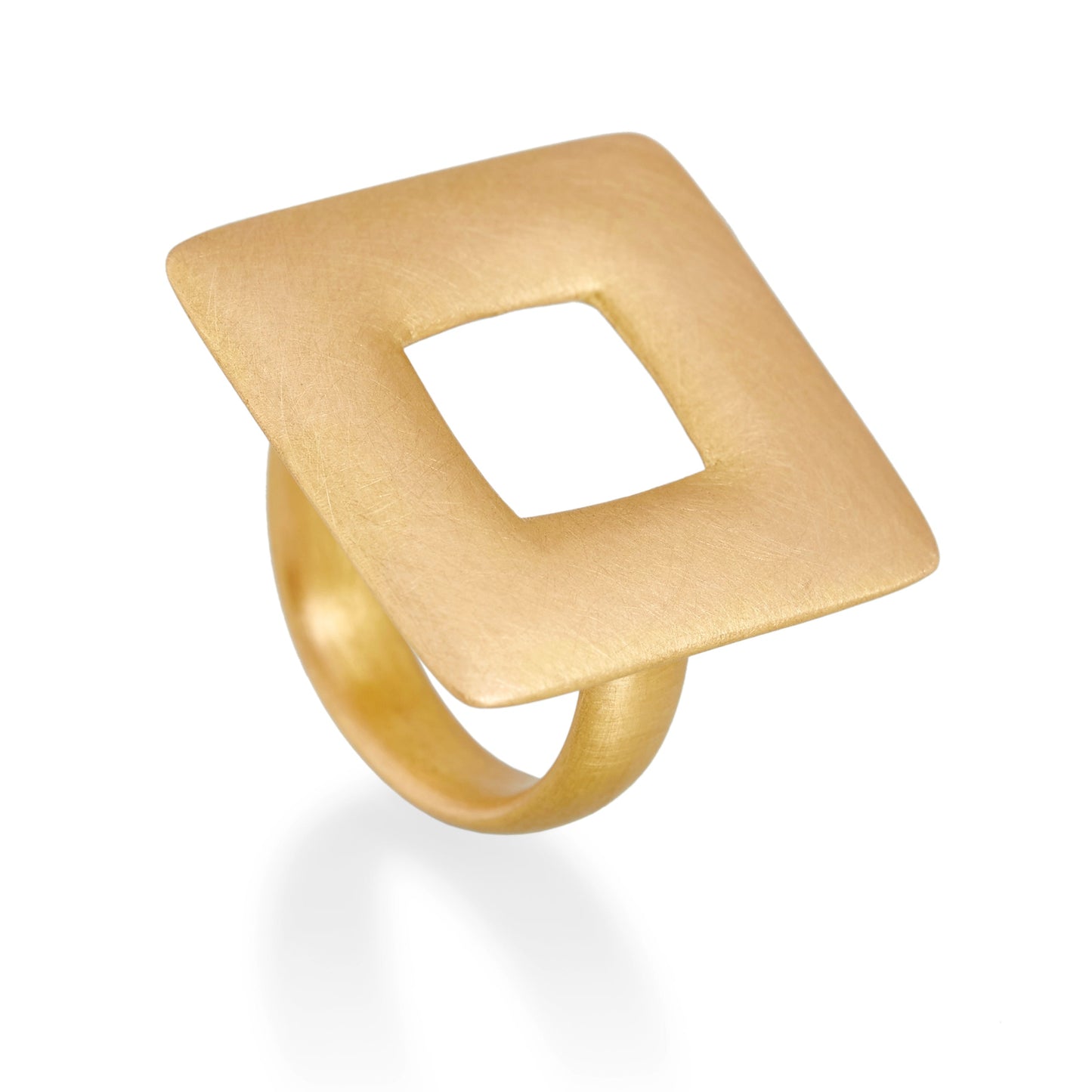 Large Square Ring, 22ct Gold