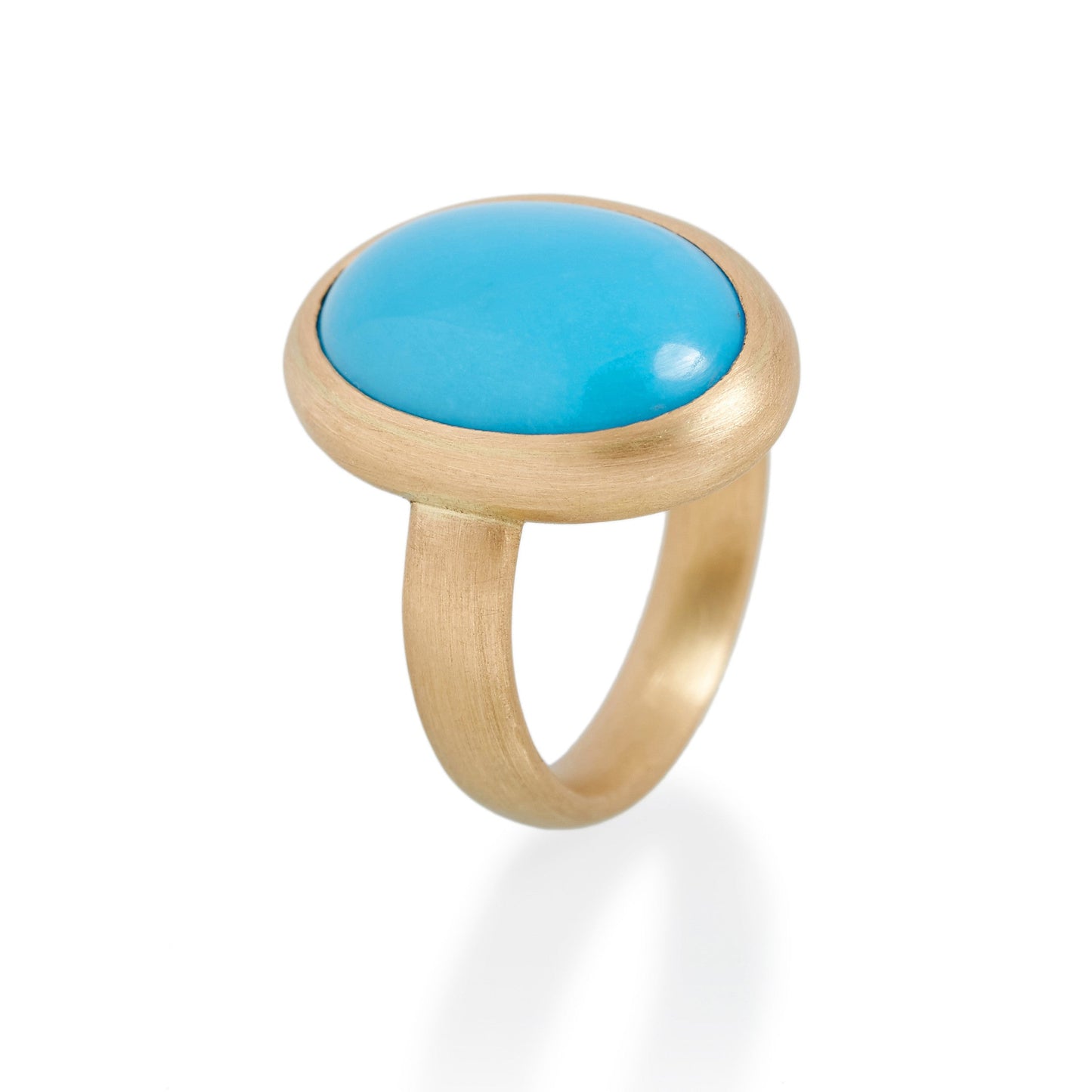 Large Turquoise Ring, 22ct Gold