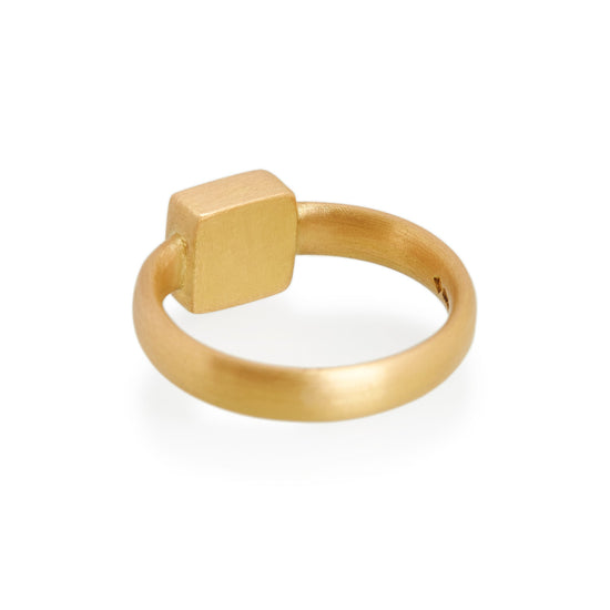 Square Sapphire Ring, 22ct Gold