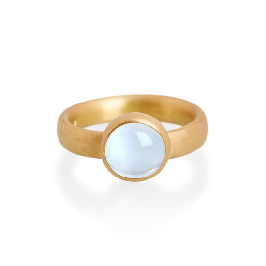 Fine Blue Moonstone Ring, 22ct Gold