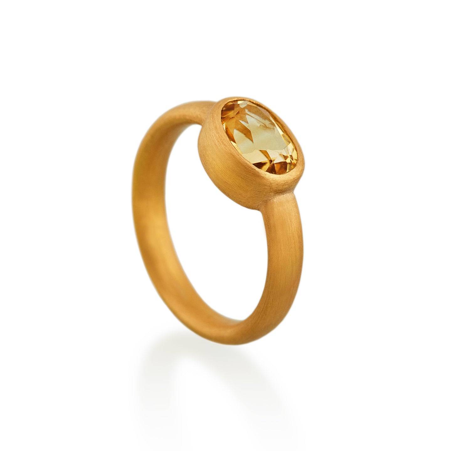 Citrine Ring, 22ct Gold