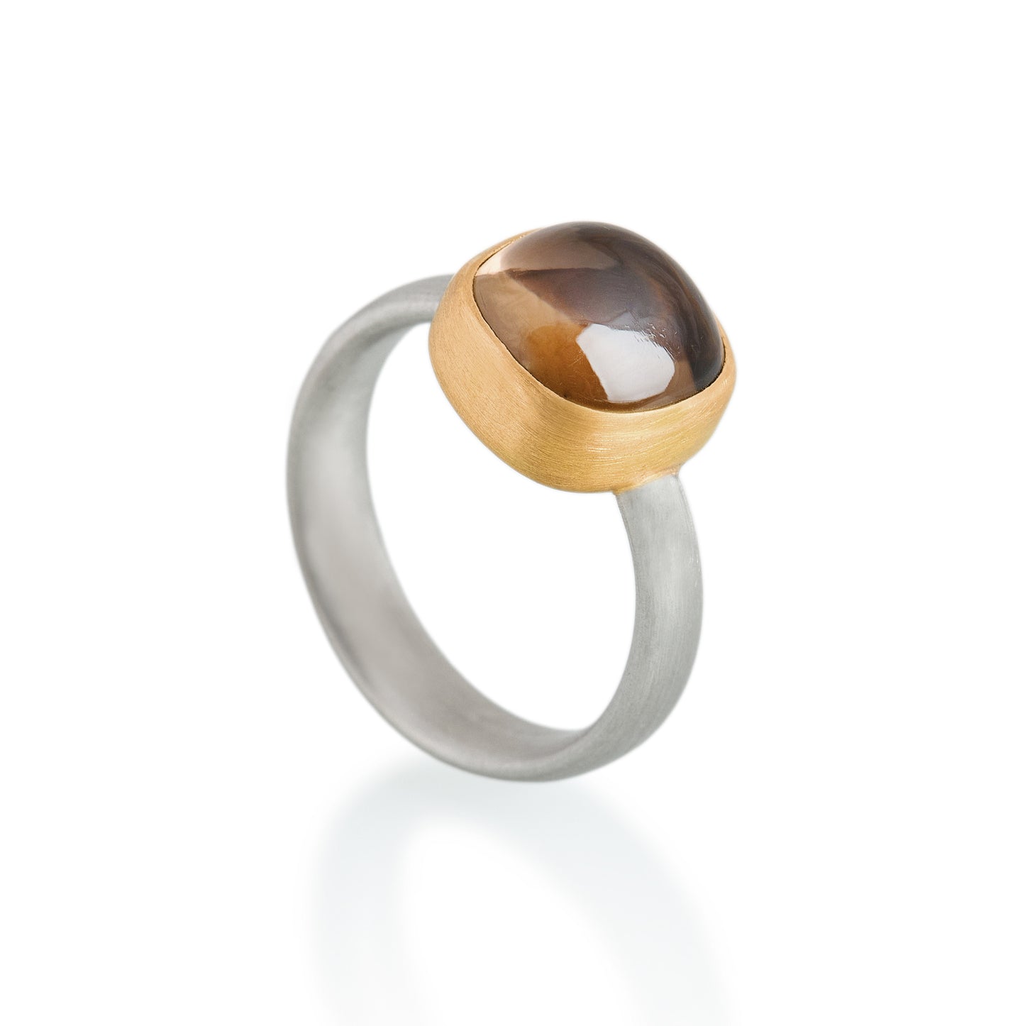 Smokey Quartz Ring, Platinum, & 22ct gold