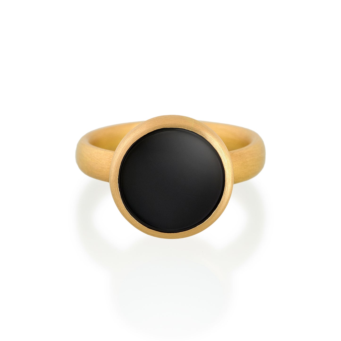 Black Onyx Ring, 22ct Gold