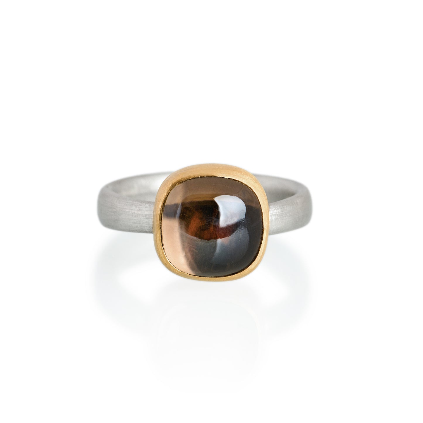 Smokey Quartz Ring, Platinum, & 22ct gold