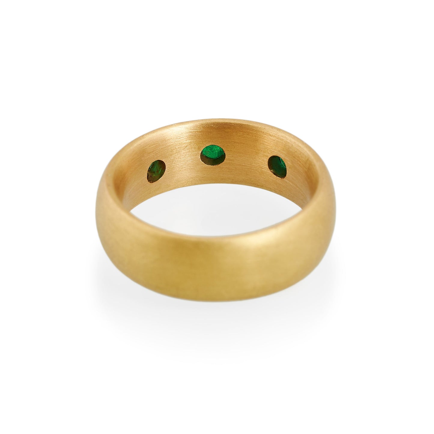 Load image into Gallery viewer, Three Emerald Ring, 22ct Gold
