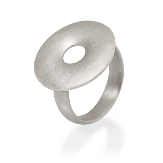 Large Circle Ring, Silver