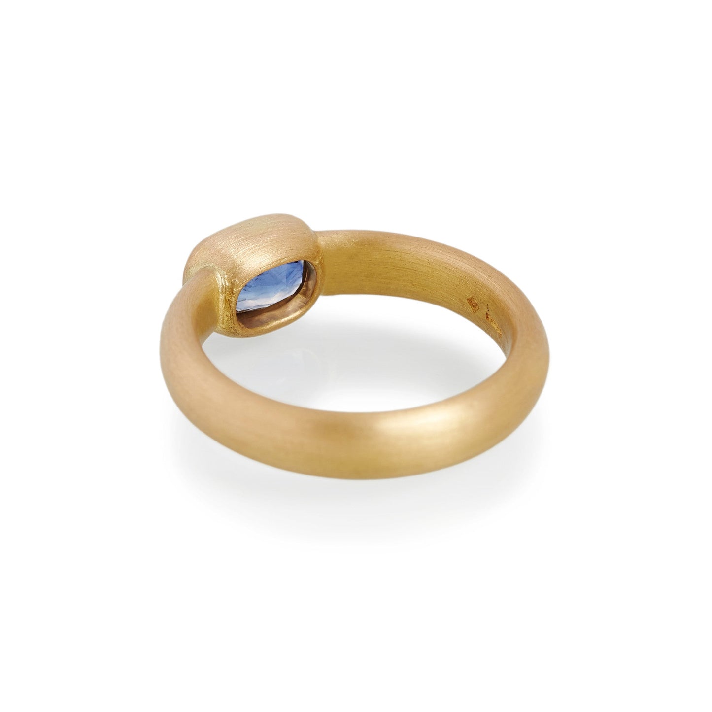 Cushion Cut Sapphire Ring, 22ct Gold