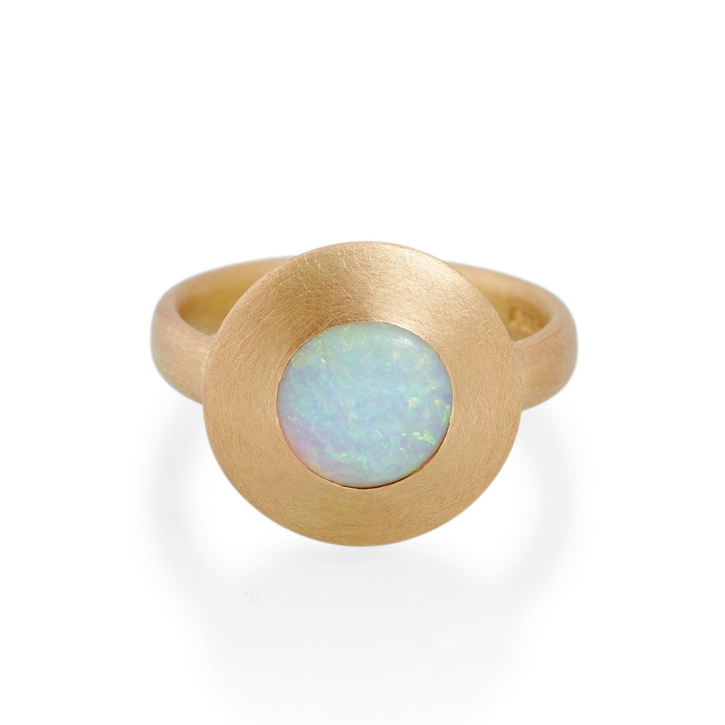 Opal Disc Ring, 22ct Gold