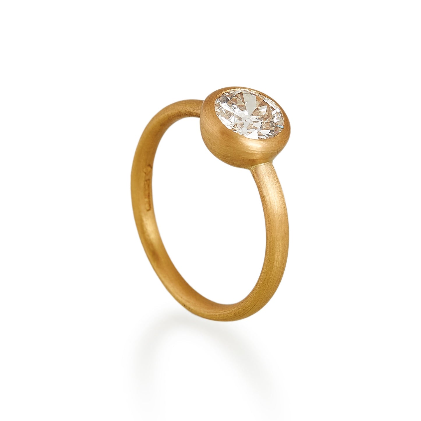 Load image into Gallery viewer, Old Brilliant Cut Diamond Ring, 22ct gold
