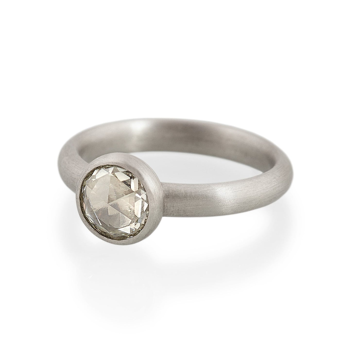 Load image into Gallery viewer, Rose Cut Diamond Ring, Platinum

