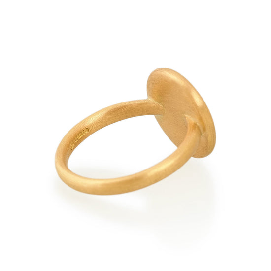 Circular Signet Ring, 22ct Gold