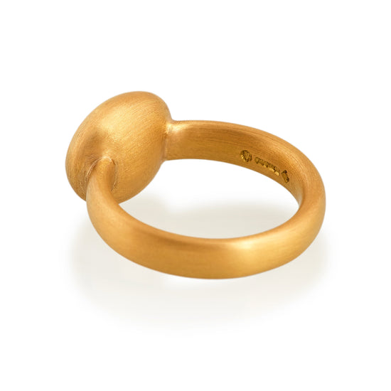 Faceted Antique Garnet Ring, 22ct Gold