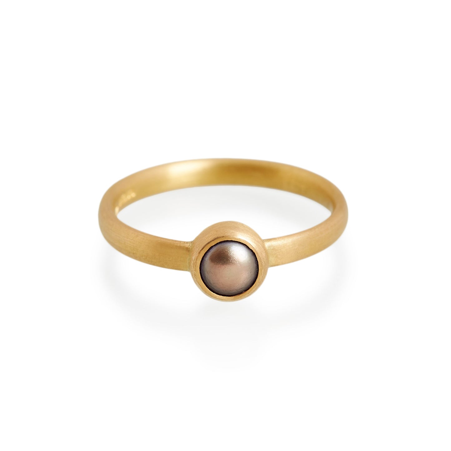 Load image into Gallery viewer, Black Pearl Ring, 22ct Gold

